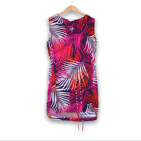 BeachLunchLounge Tropical Palm Belted Mini Dress - Picture 4 of 11